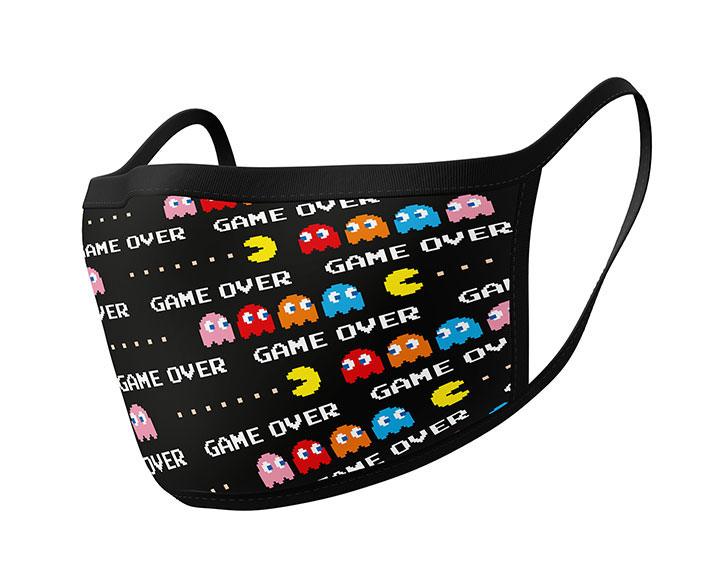 Pac-Man Face Masks 2-Pack Game Over Repeat