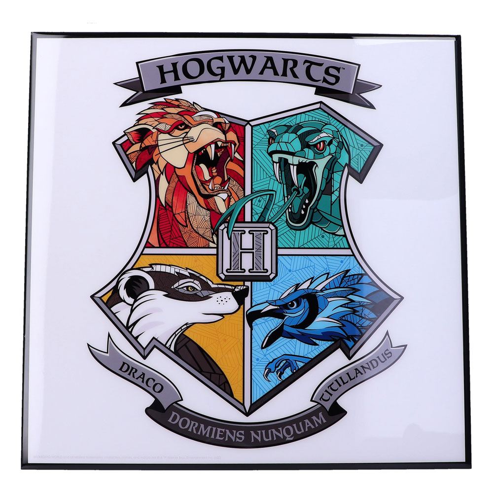 Harry Potter Crystal Clear Picture Hogwarts Crest 32 x 32 cm