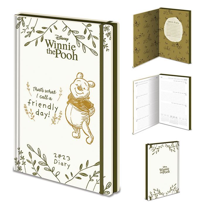 Winnie The Pooh Diary 2023 friendly Day