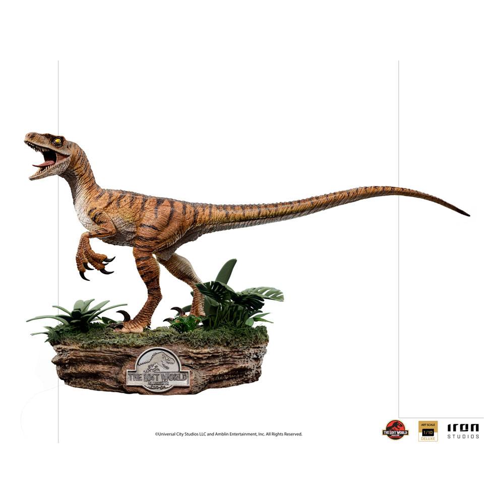 Jurassic World The Lost World Deluxe Art Scale Statue 1-10 Velociraptor 18 cm