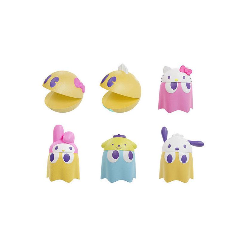 Pac-Man x Sanrio Characters Chibicollect Series Trading Figure 6-Pack Vol. 1 3 cm