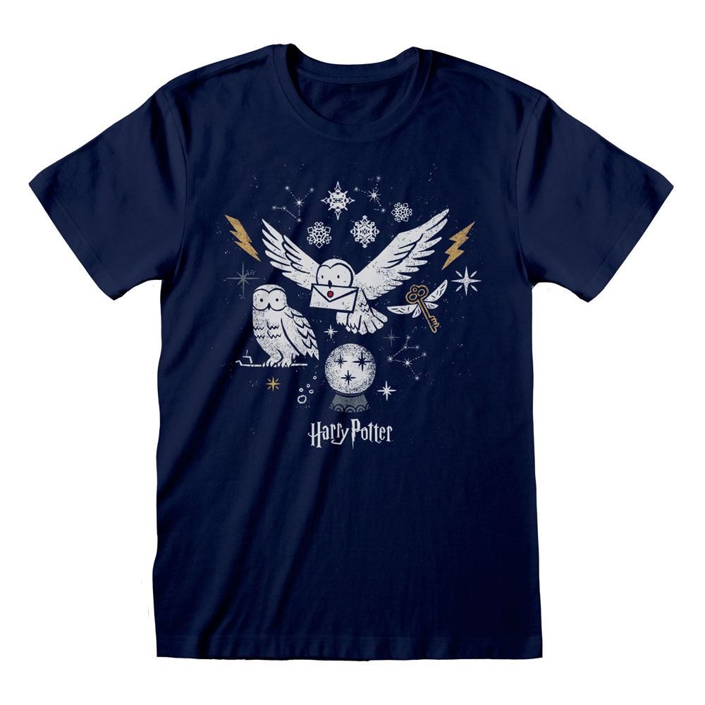 Harry Potter T-Shirt Christmas Owls Size XL