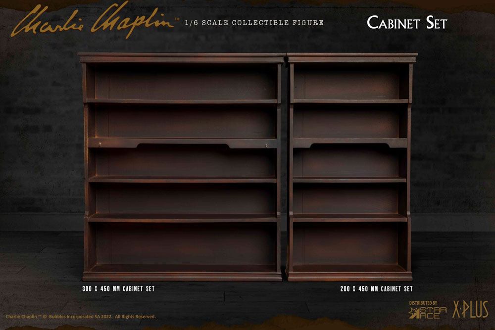 Charlie Chaplin My Favourite Movie Accessories Set 1/6 Cabinet Set
