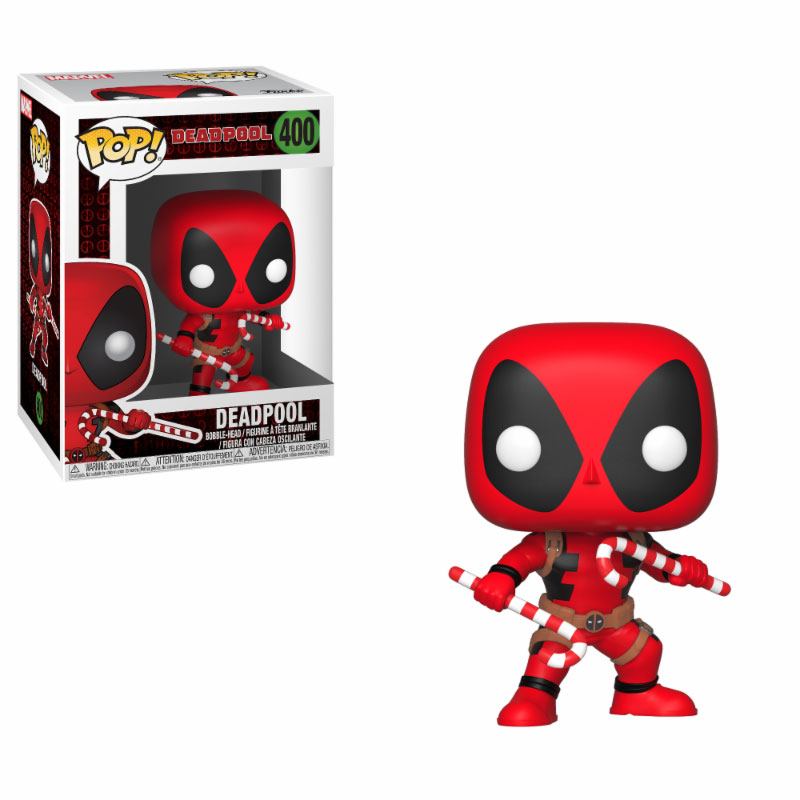 Marvel Holiday Deadpool with Candy Canes Pop! Vinyl Figure
