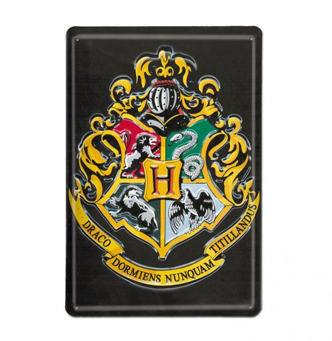 Harry Potter 3D Tin Sign Hogwarts 20 x 30 cm
