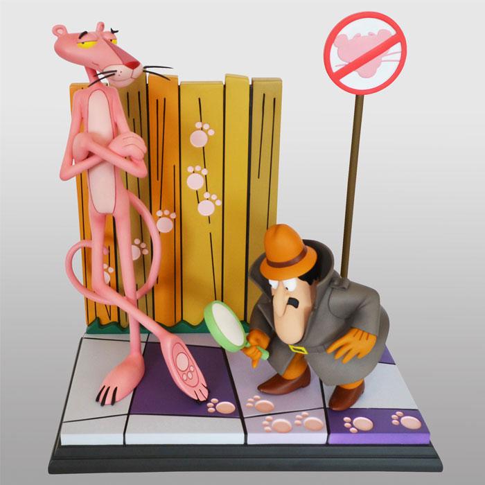 The Pink Panther Statue Pink Panther & The Inspector 41 cm