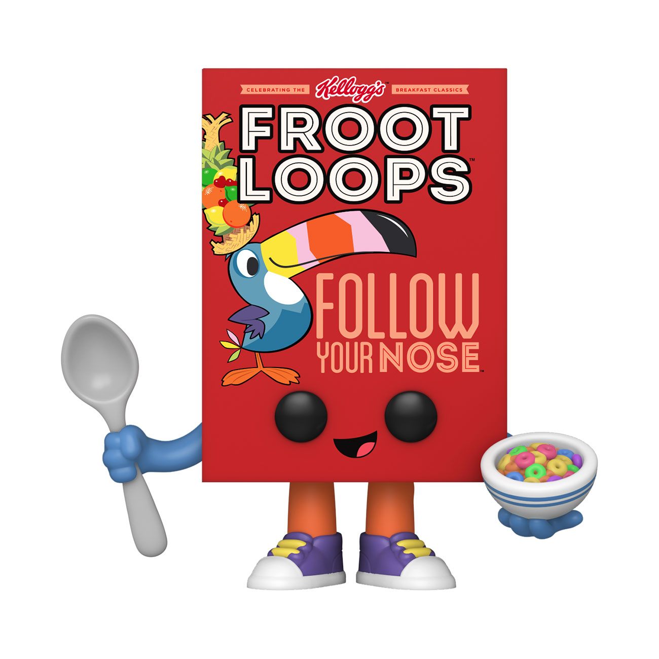 Kellogg's POP! Vinyl Figure Froot Loops Cereal Box 9 cm