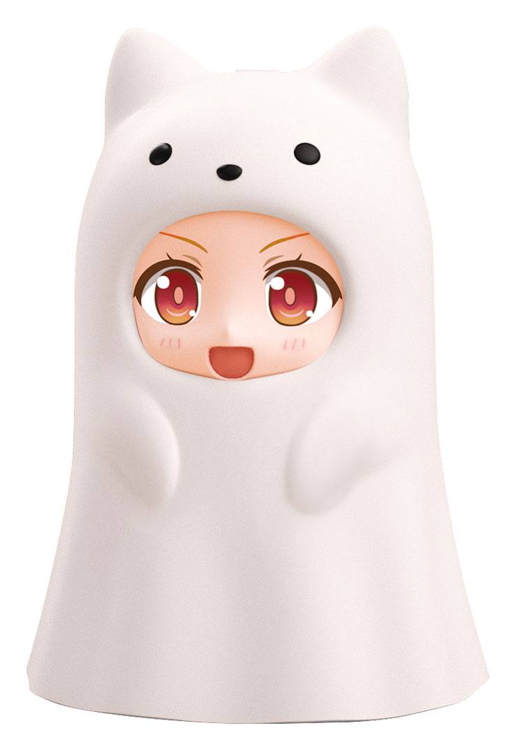 Nendoroid More Kigurumi Face Parts Case for Nendoroid Figures Ghost Cat White 10 cm