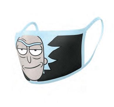 Rick and Morty Face Masks 2-Pack Rick