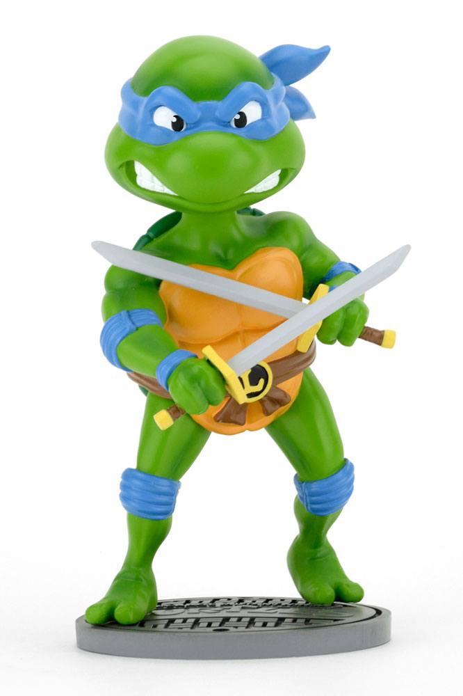 NECA Teenage Mutant Ninja Turtles Head Knocker Bobble-Head Leonardo 17 cm