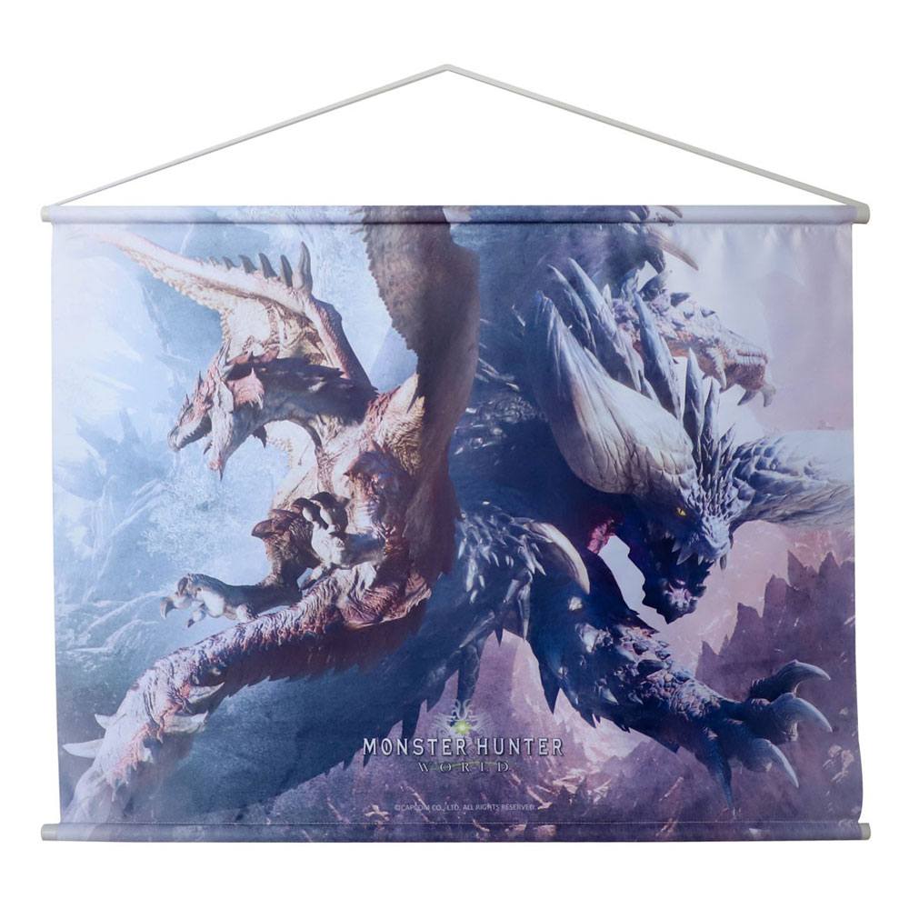 Monster Hunter: World Wallscroll Rathalos & Nergikante 80 x 60 cm