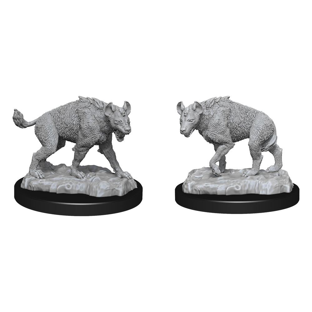 WizKids Deep Cuts Unpainted Miniature Hyenas Case (6)