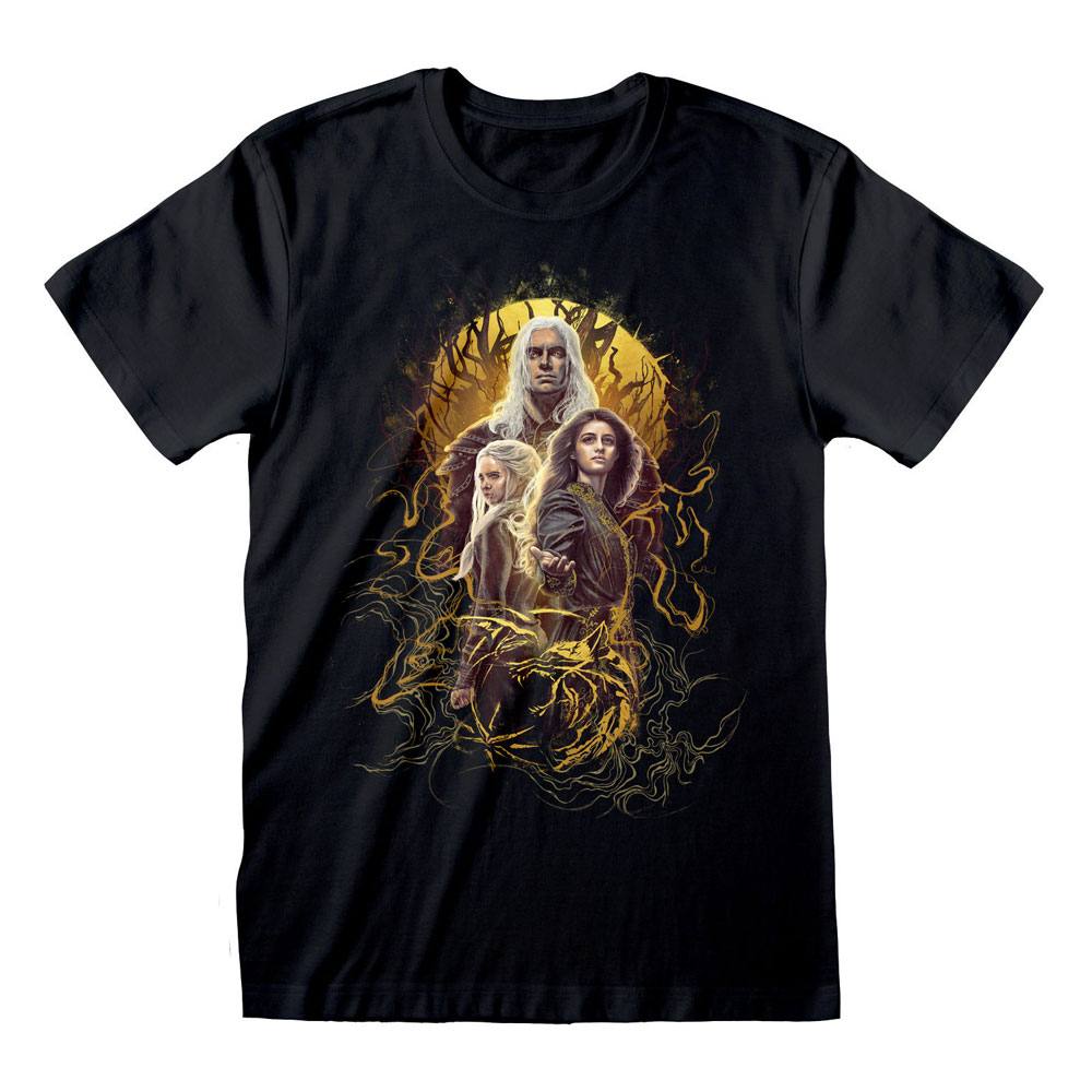 The Witcher - Trio Poster Black T-Shirt - Maat M