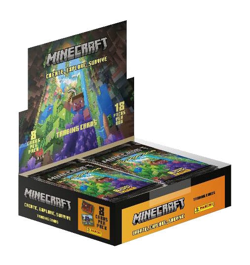 Minecraft Create, Explore, Survive Trading Cards Flow Packs Display (18)