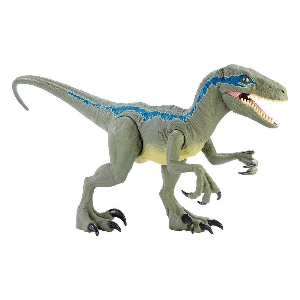 Jurassic World Dino Rivals Action Figure Super Colossal Velociraptor Blue 45 cm