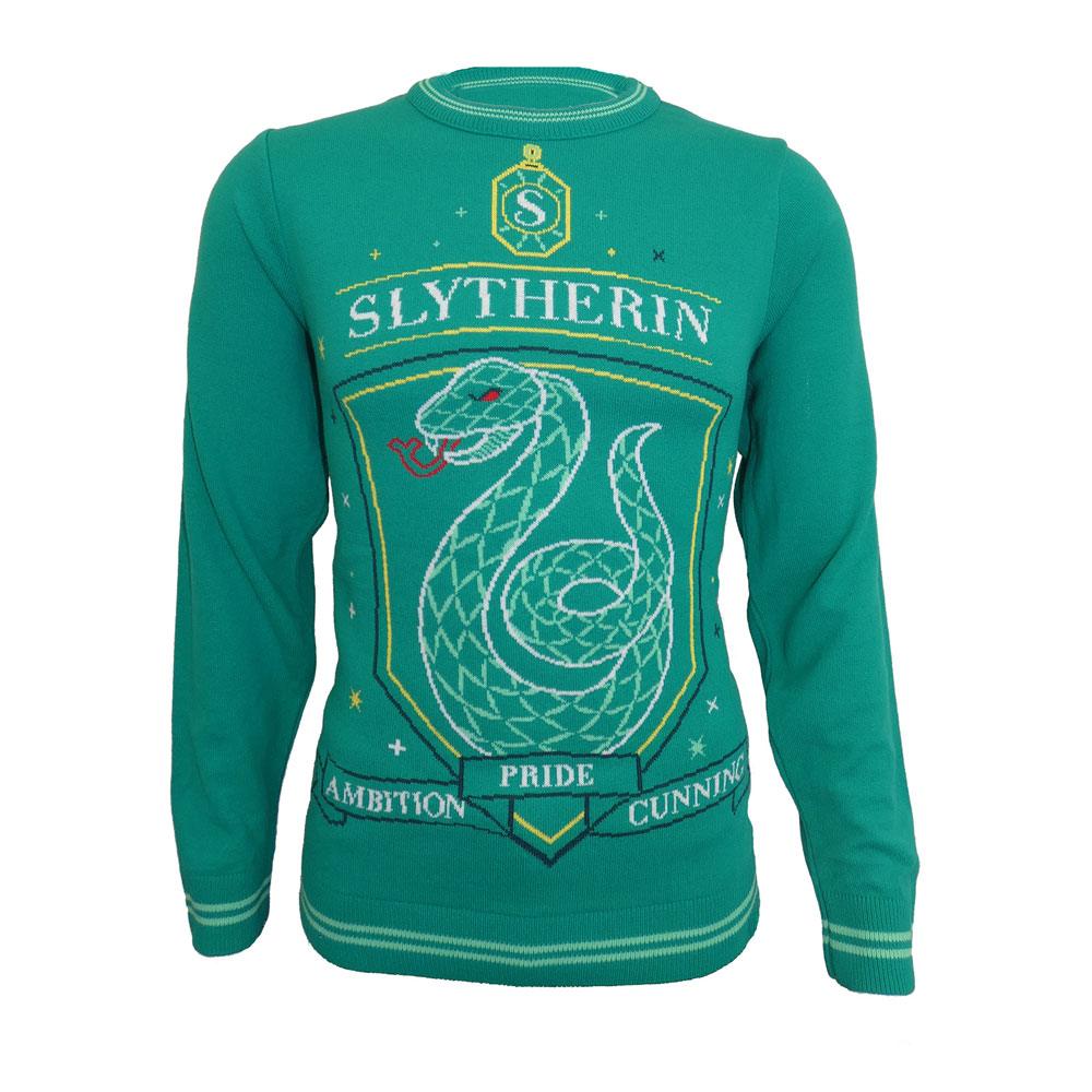 Harry Potter Sweatshirt Christmas Jumper Slytherin Size XL