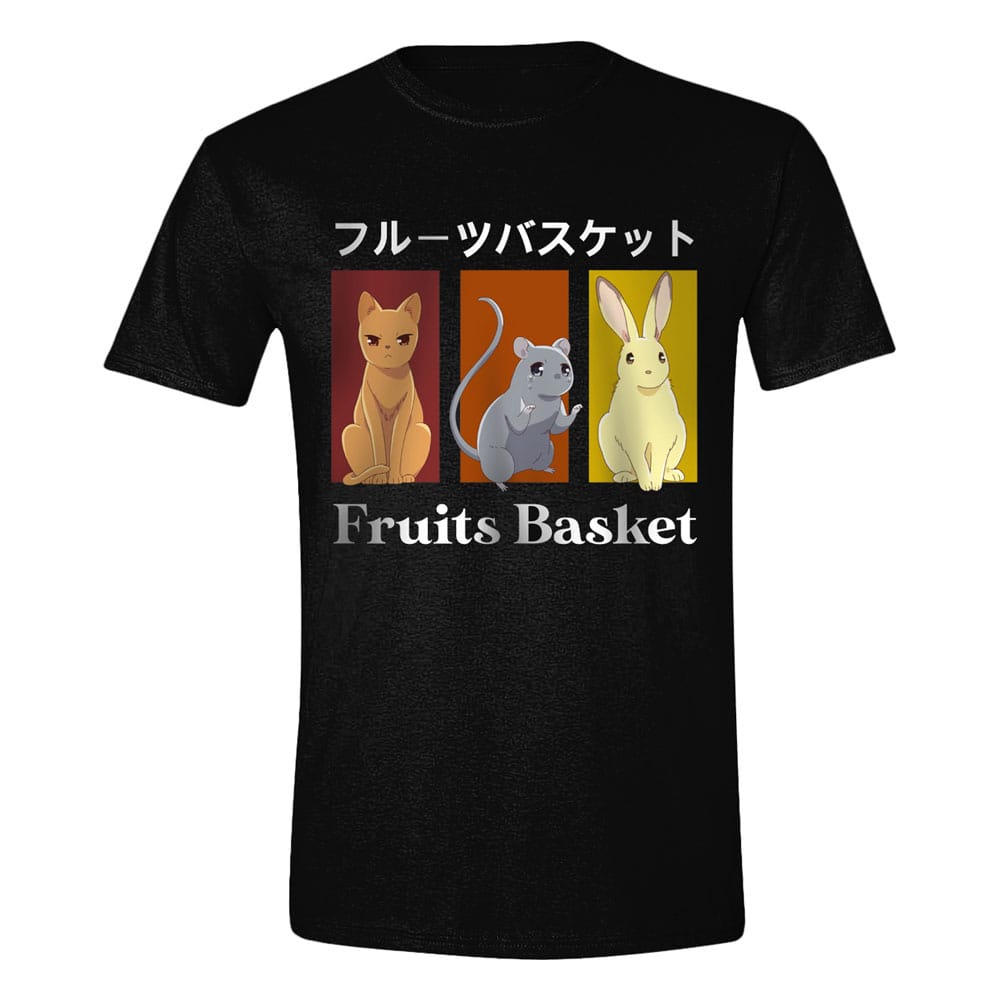 Fruits Baksket T-Shirt Cat Rabbit Cat Size M
