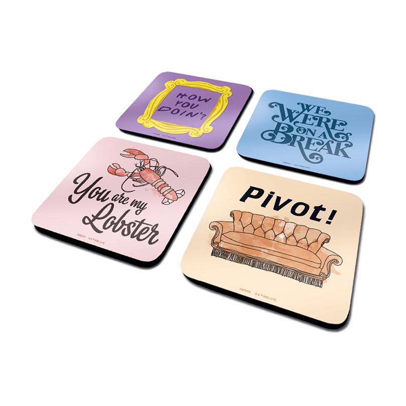 Friends Coaster 4-Pack Quotes