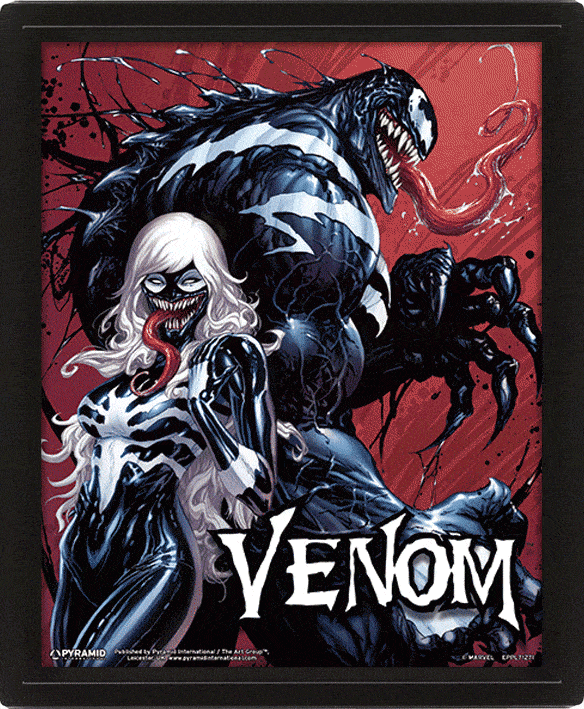 Venom Framed 3D Lenticular Poster Pack Teeth and Claws 26 x 20 cm (3)