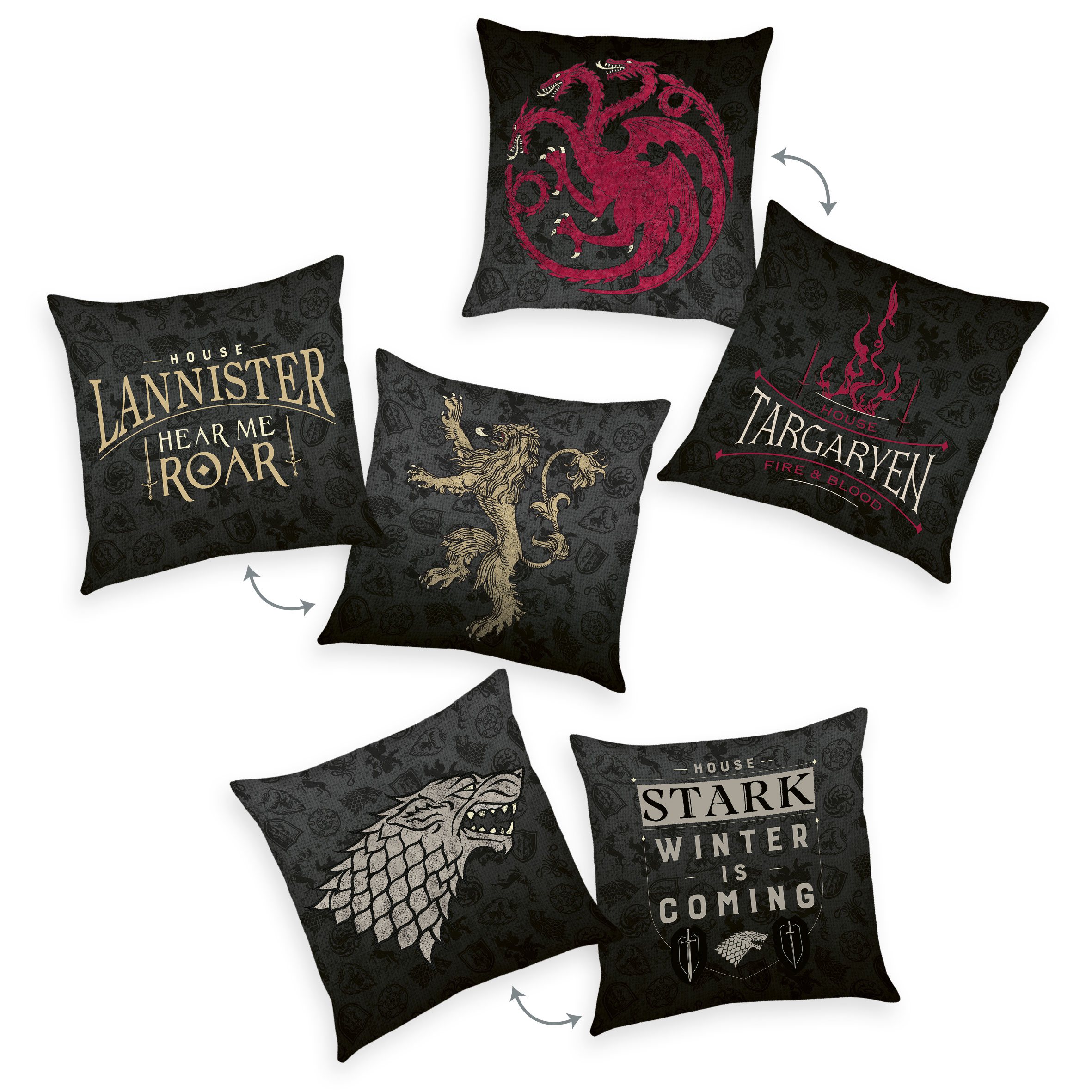 Game Of Thrones Pillows Logos 40 x 40 cm Assortment (15)