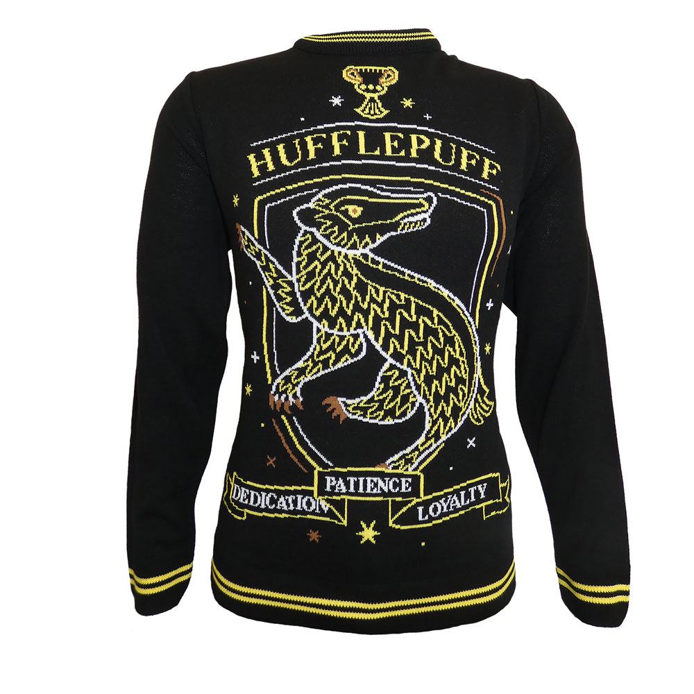 Harry Potter Sweatshirt Christmas Jumper Hufflepuff Size L