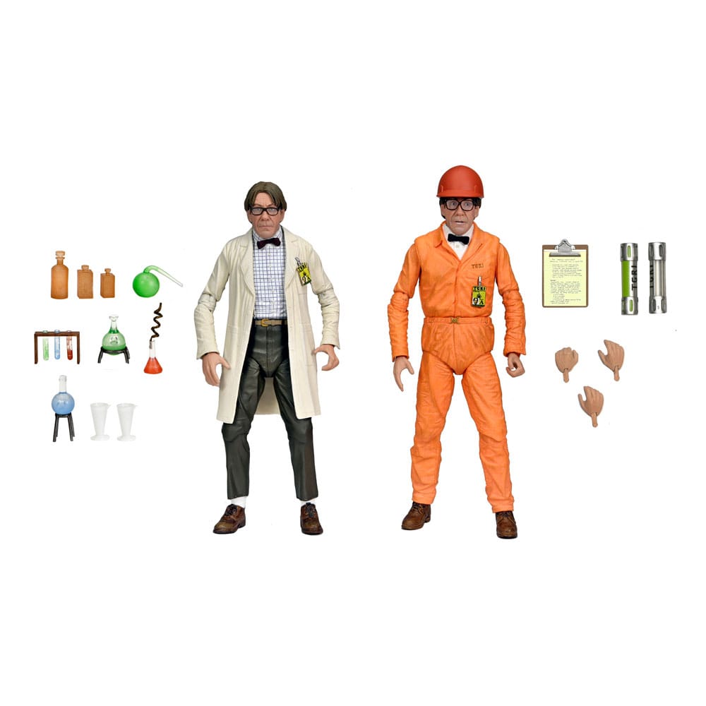 TMNT II: The Secret of the Ooze Action Figure 2-Pack Lab Coat Professor Perry and Hazmat Suit Profes