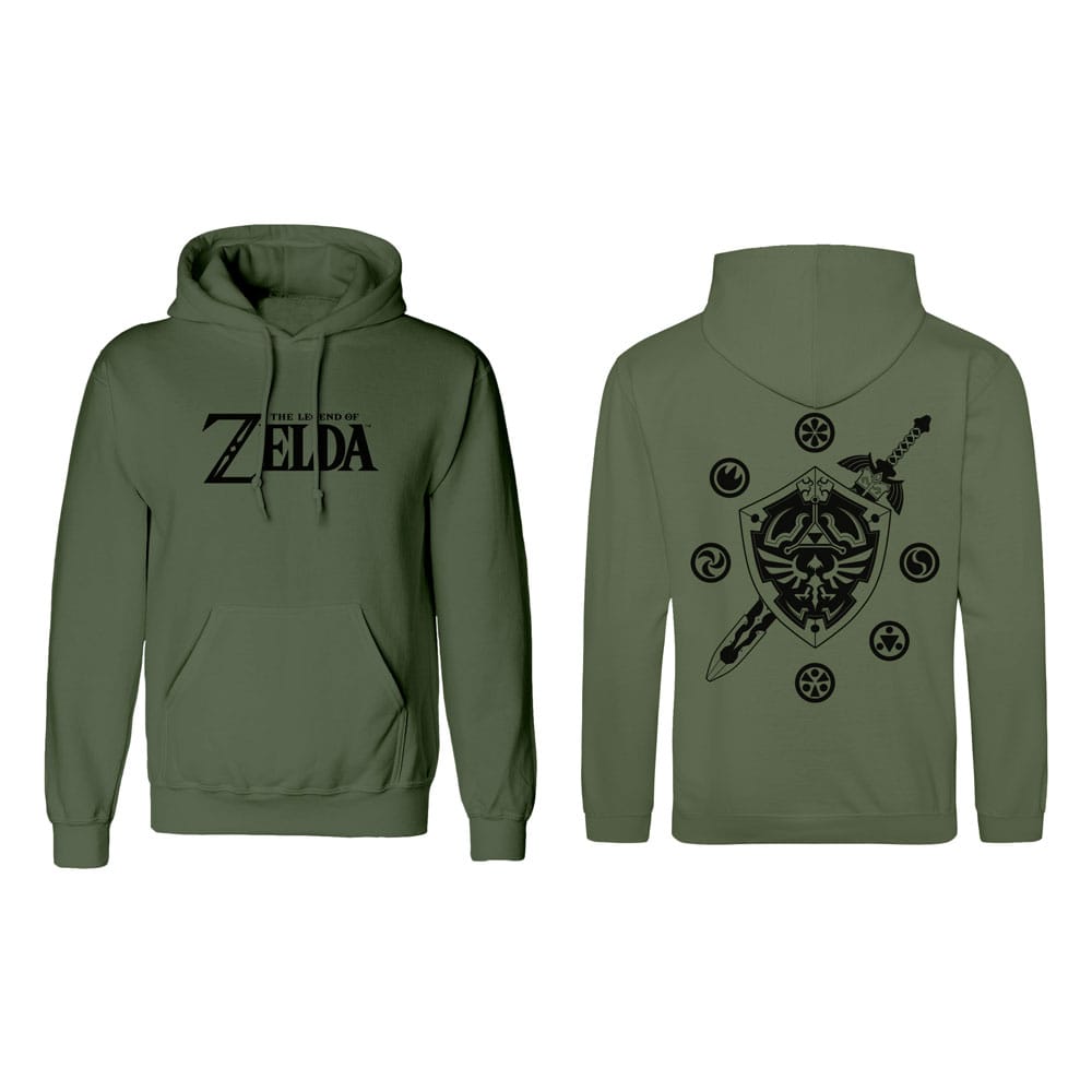 The Legend of Zelda Hooded Sweater Logo And Shield Size S