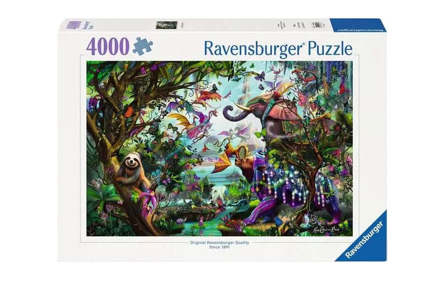 Original Ravensburger Quality Jigsaw Puzzle The dragons of the tropics (4000 pieces)