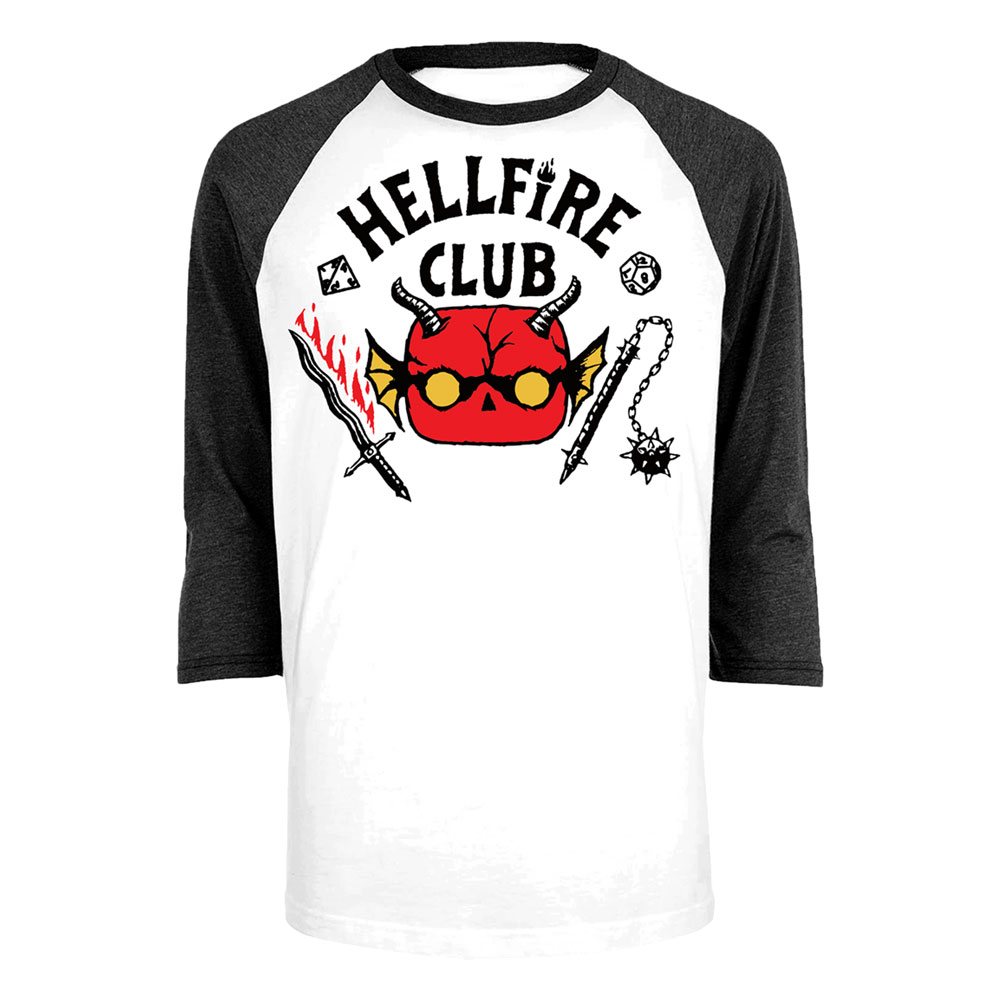 Stranger Things Loose POP! Tees T-Shirt Hellfire Club 3/4  Size S
