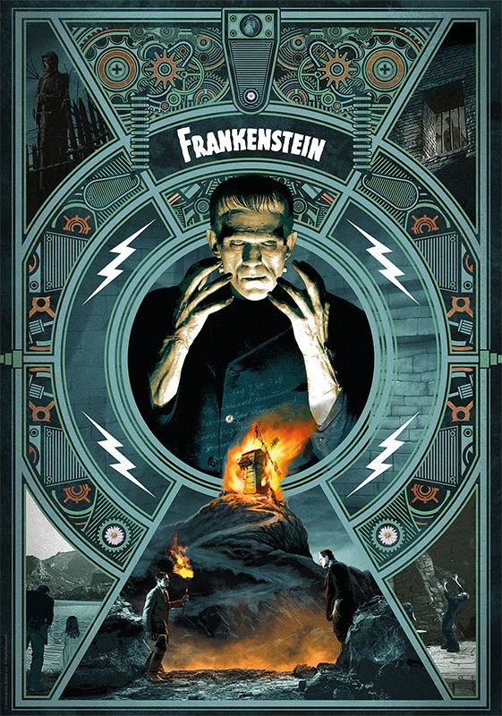 Frankenstein Art Print Limited Edition 42 x 30 cm