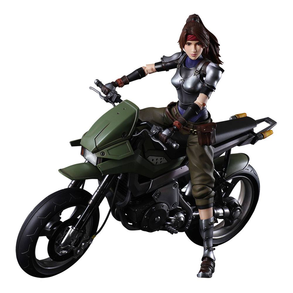Final Fantasy VII Remake Play Arts Kai Action Figure & Vehicle Jessie & Bike