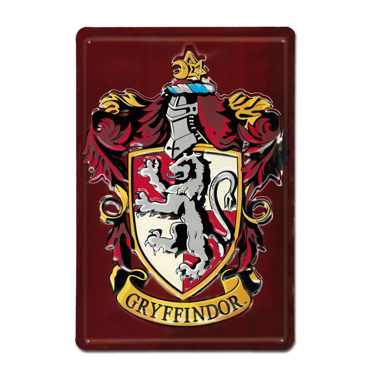Harry Potter 3D Tin Sign Gryffindor 20 x 30 cm