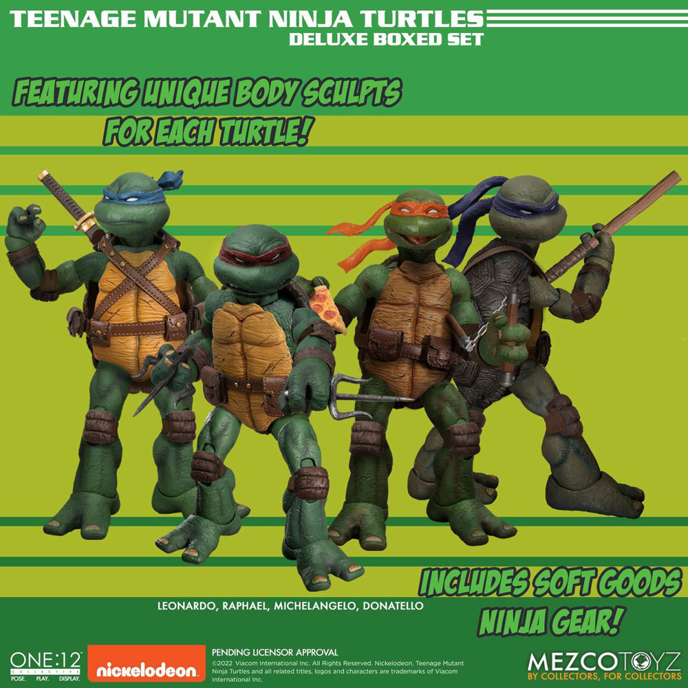 Teenage Mutant Ninja Turtles XL Action Figures Deluxe Box Set 17 cm