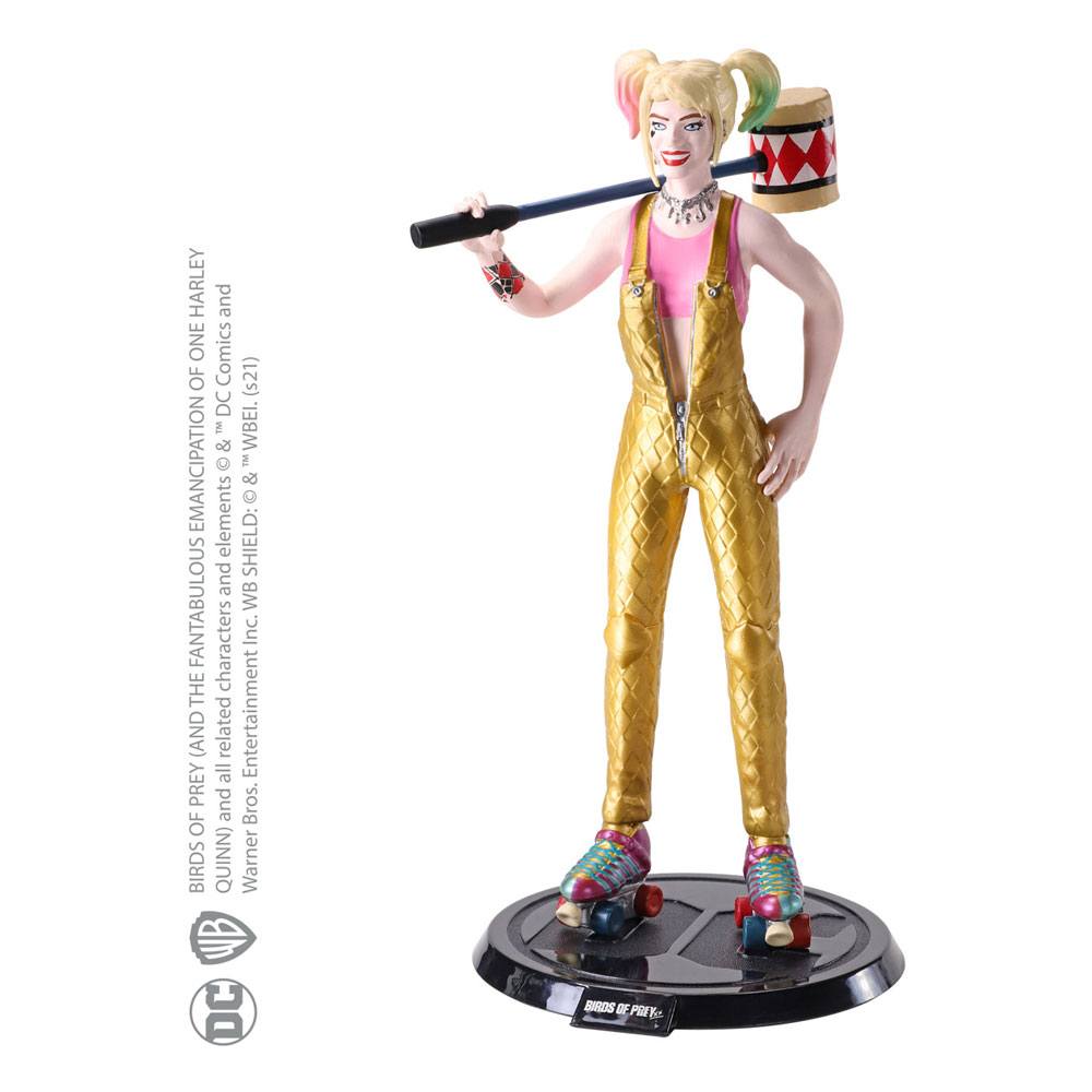 DC Comics Bendyfigs Bendable Figure Harley Quinn BOP with Mallet 19 cm