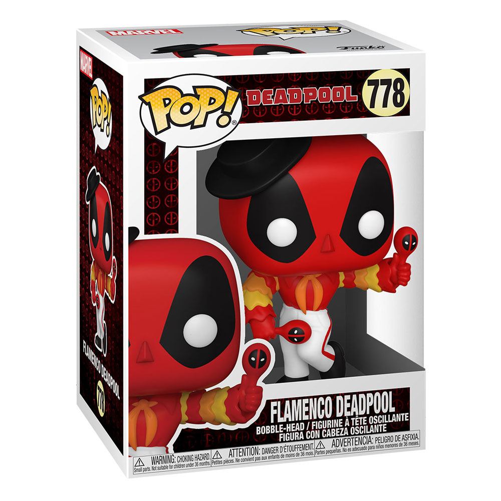 Marvel Deadpool 30th Anniversary POP! Vinyl Figure Flamenco Deadpool 9 cm