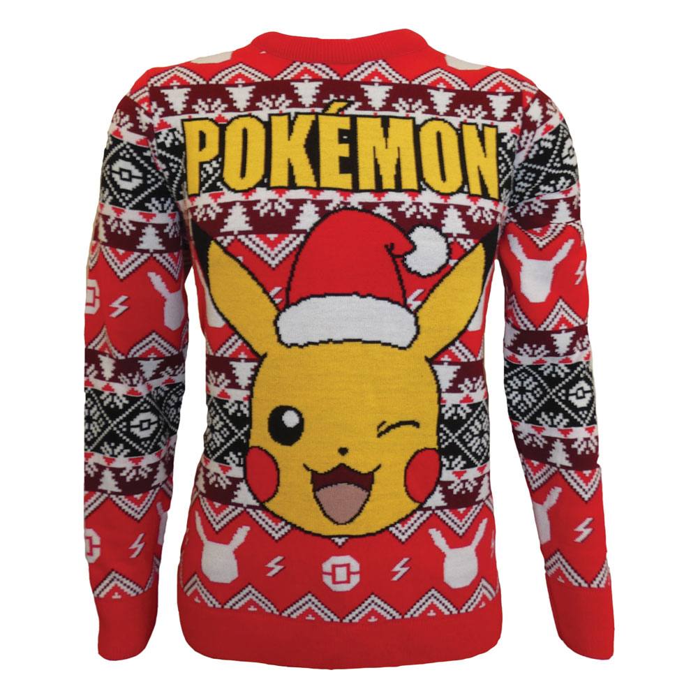 Pokémon Sweatshirt Christmas Jumper Pikachu Size M