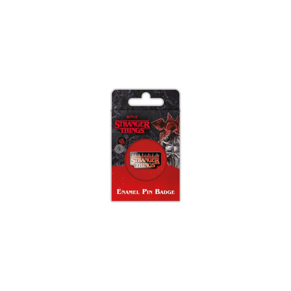 Stranger Things 4 Enamel Pin Badge Fire Logo