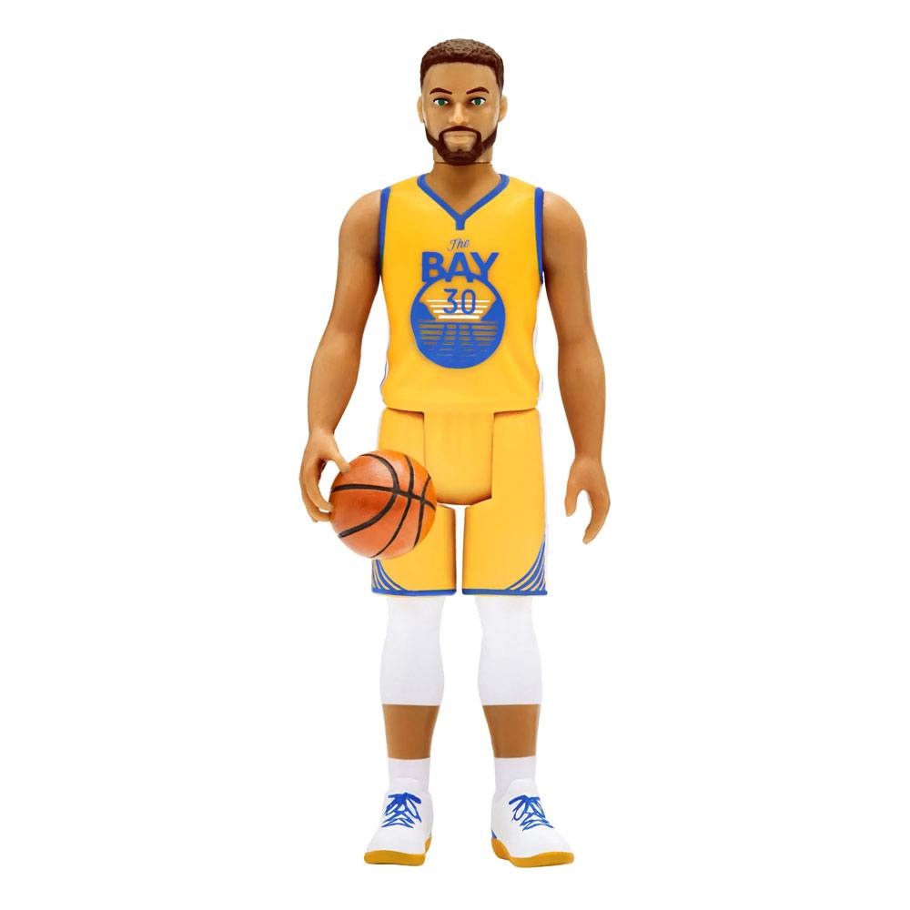 NBA ReAction Action Figure Wave 3 Steph Curry (Warriors) [Yellow Statement] 10 cm