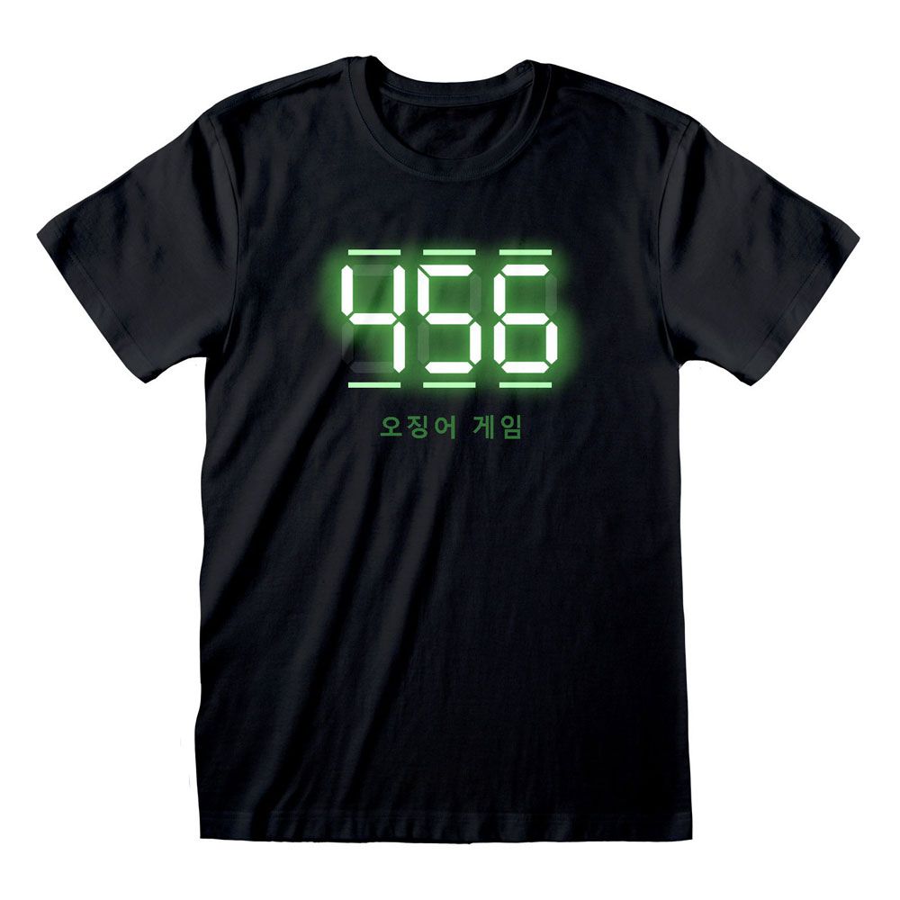 Squid Game T-Shirt 456 Digital Text Size L
