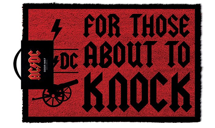 AC/DC Doormat For Those About To Knock 40 x 57 cm