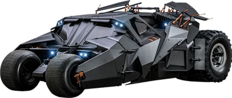 The Dark Knight Trilogy Movie Masterpiece Action Figure 1/6 Batmobile 73 cm - Severely damaged packaging