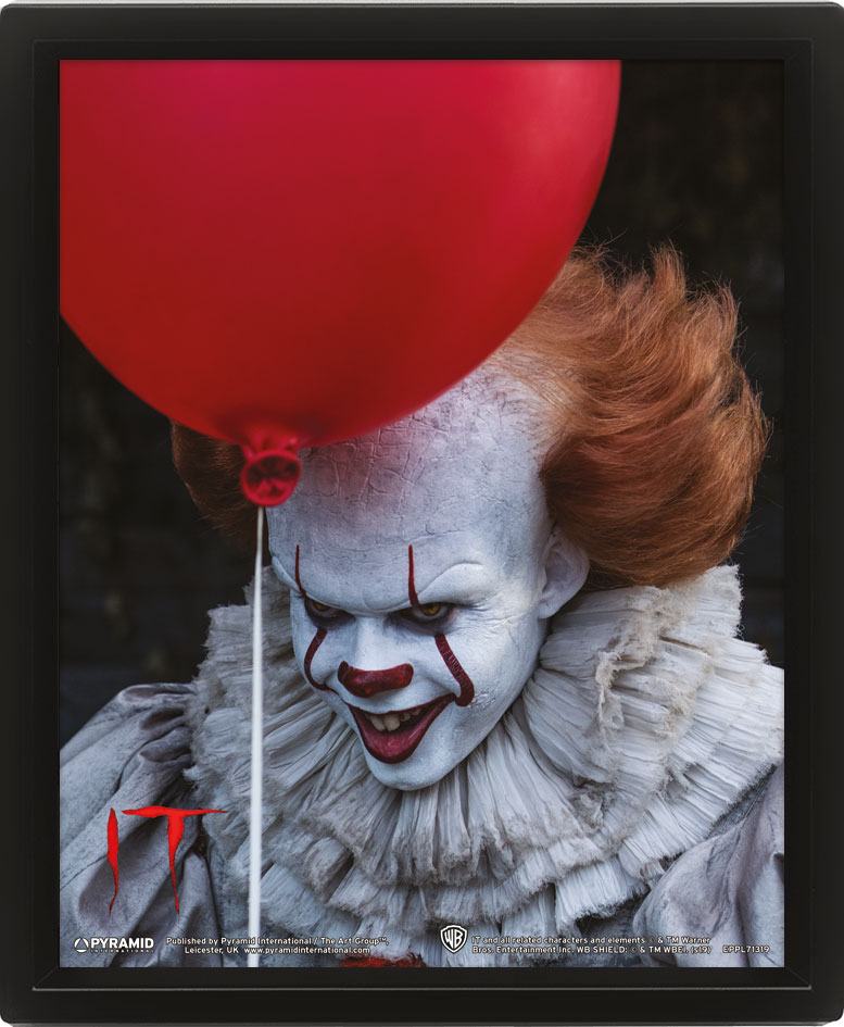 It Framed 3D Effect Poster Pack Pennywise 26 x 20 cm (3)