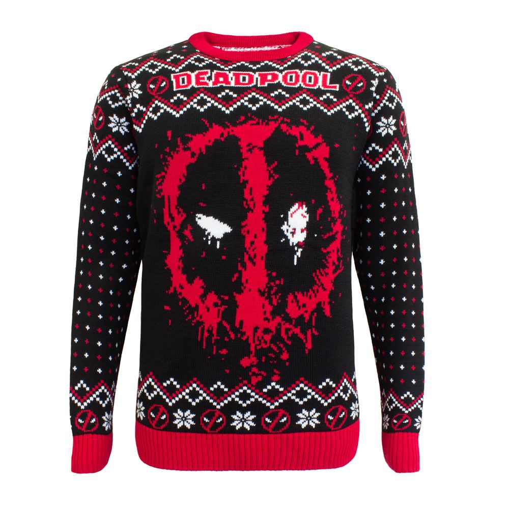 Deadpool Sweatshirt Christmas Jumper Deadpool Size L