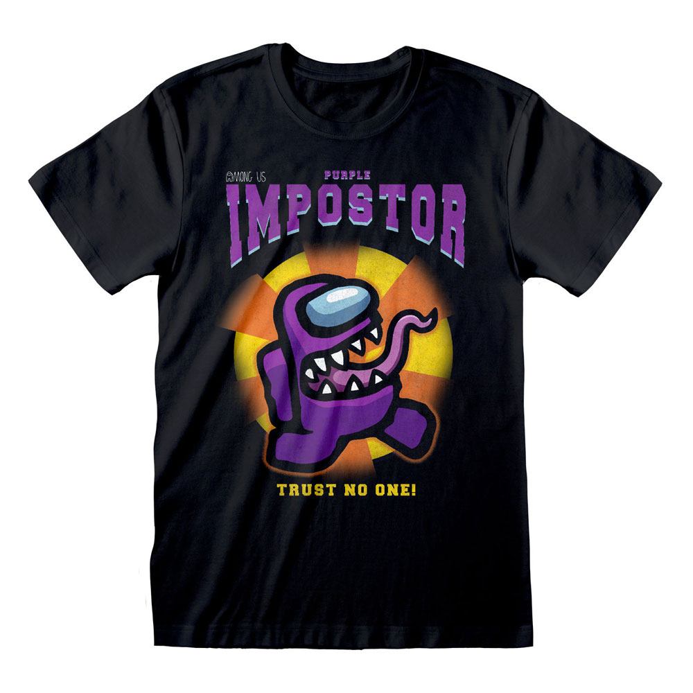 Among Us T-Shirt Purple Impostor Size L