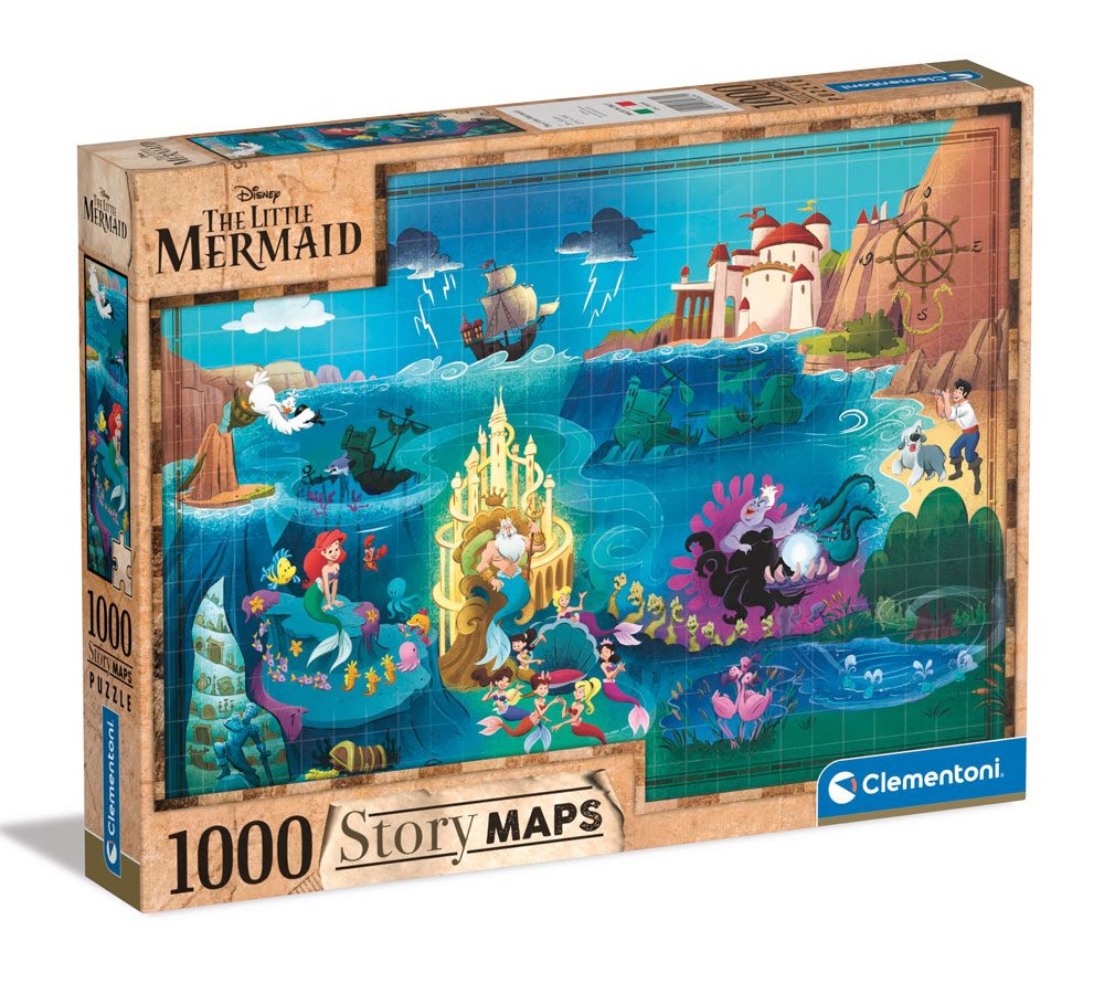 Disney Story Maps Jigsaw Puzzle The Little Mermaid (1000 pieces)