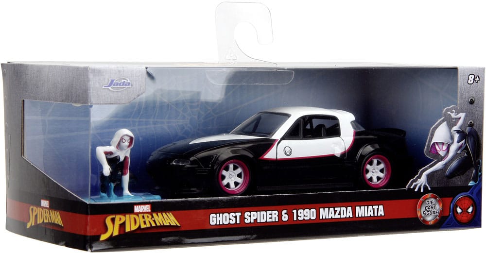 Marvel Diecast Models 1-32 Ghost-Spider 1990 Miata Display (6)