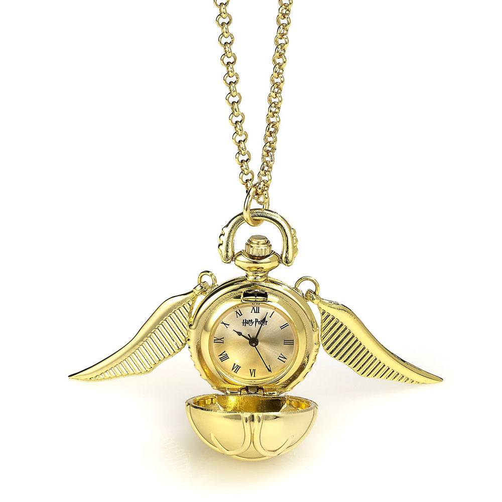 Harry Potter Watch Necklace Golden Snitch (gold plated)