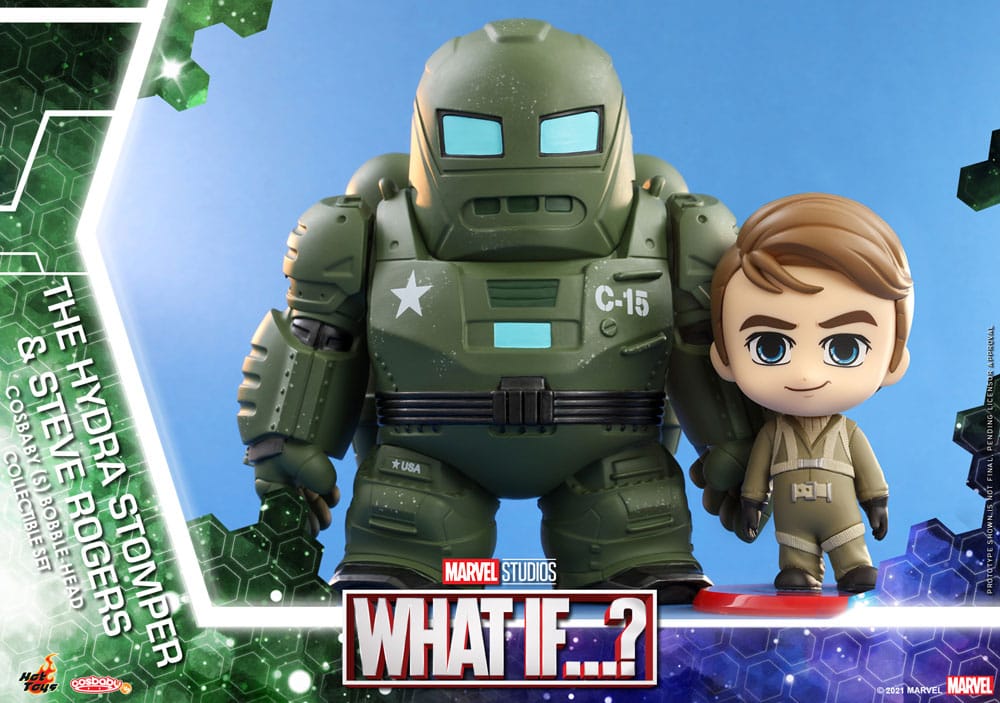 What If...? Cosbaby (S) Mini Figures Hydra Stomper & Steve Rogers 10 cm Damaged packaging