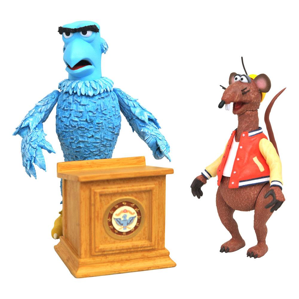 The Muppets Select Action Figure 2-Pack Sam the Eagle & Rizzo the Rat 13 cm