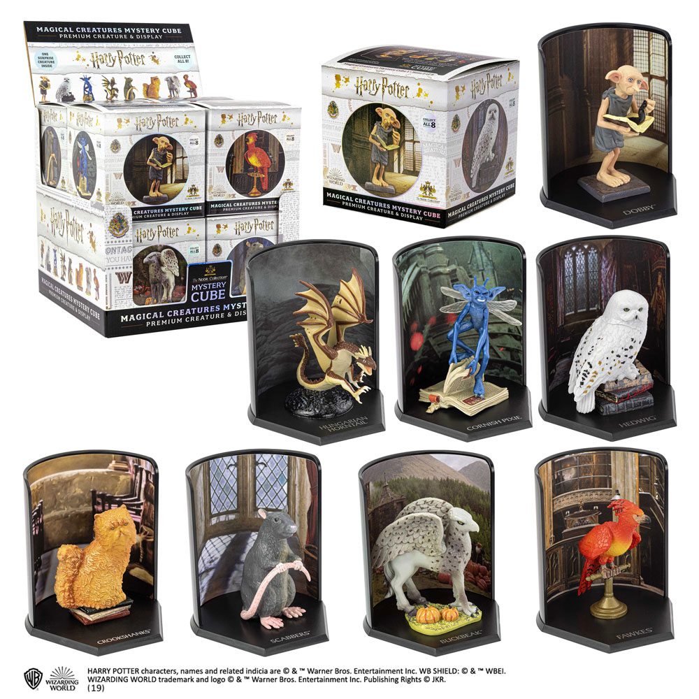 Harry Potter Magical Creatures Mystery Cube Statues 7 cm Display (8)